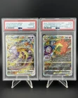 CHARIZARD VSTAR SWSH262 & MEWTWO VSTAR GG44 Alternate Art GEM MT PSA 10 Set