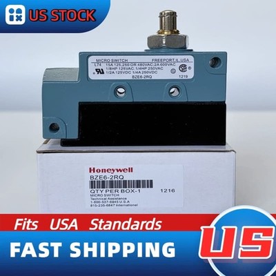 1PC New Honeywell BZE6-2RQ Micro Roller Plunger Limit Switch BZE62RQ USA In TX
