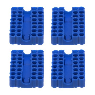 4Stk Schraubenzieher Bit Halter Organizer 64x45x16mm 32 Löcher für Jede 1/4''