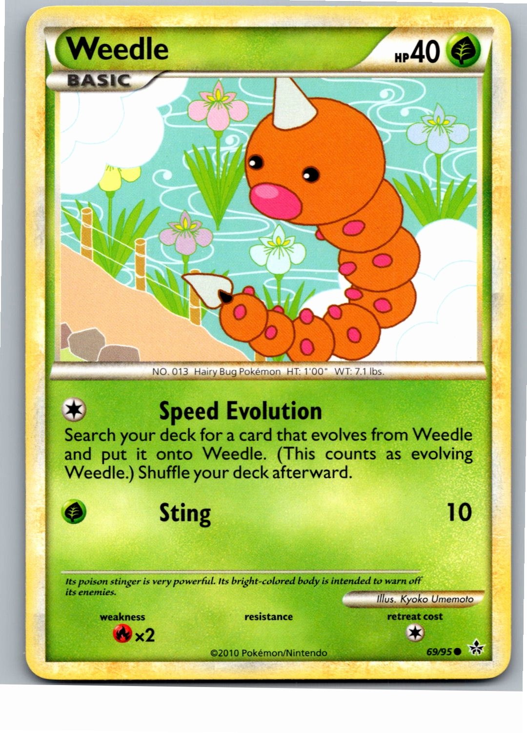 Weedle Common Unleashed 69/95