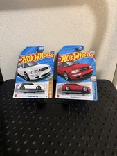 Hot Wheels Audi RS2 Avant Pair Red White Factory Fresh Wagon Lot