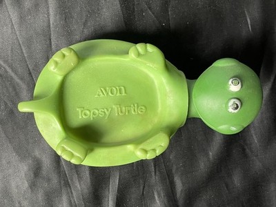 Vintage AVON Topsy Turtle Floating Soap Dish 7  long (z8)