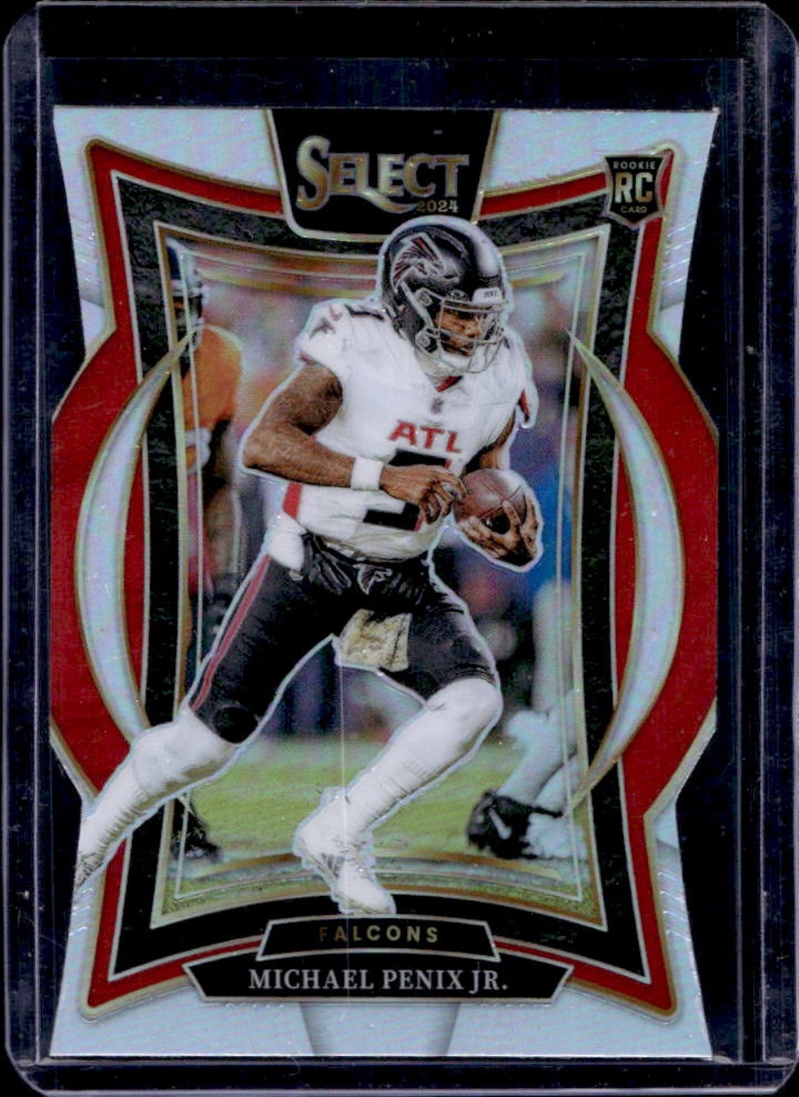 2024 Select Michael Penix Jr. Concourse RC Silver Prizm Die-Cut #80 Falcons