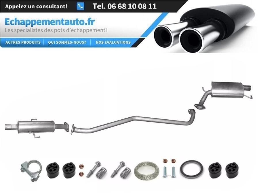 Échappement Mazda 6 1.8 88kW résout fuite de gaz et corrosion ligne complète L8Y32055XE 2012