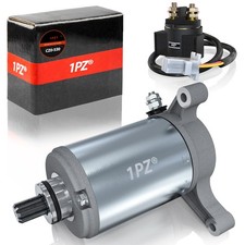 Starter Motor & Relay Solenoid For Yamaha 1987-2004 Warrior 350 YFM350 X ATV 4X4