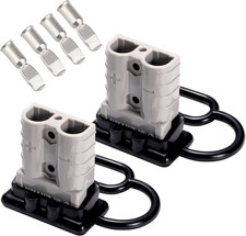 50A 6 AWG Battery Quick Connect/Disconnect 2 Pack Wire Harness Plug, 12-36V Qu
