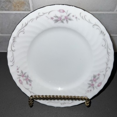 2 Gold Standard 6 1/4'' Bread/Dessert Plate With Pink Flowers, Japan