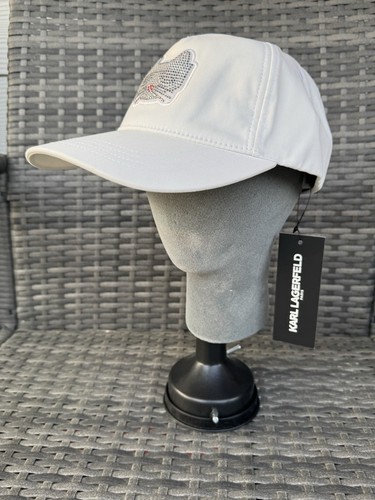 Neu mit Etikett Karl Lagerfeld Baseballmütze Kappe Logo verstellbar hinten weiß - Bild 4 von 10