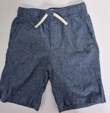 Old Navy Blue Linen Blend Pull On Shorts Youth Boys Size L 10-12