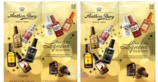 2 Packs Anthon Berg Dark Chocolate Liqueur Liquor filled Bottles 64ct 2.2lb Each
