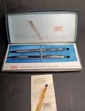 Cross Classic Century Lustrous Chrome 3501 Ball Pen Pencil Set