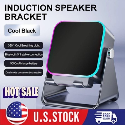NEW Wireless Induction Speaker 5-in-1 Bluetooth Speaker With Phone Stand USA
