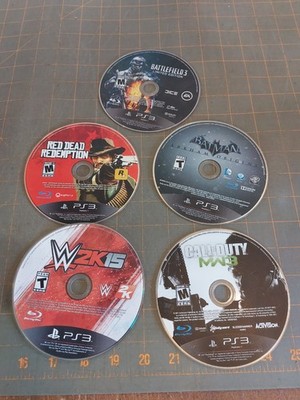 PS3 Game Lot ALL NEED RESURFACING WWE 2K15 Batman Red Dead COD MW3 Battlefield