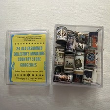 Old Fashion Collector's Country Store Groceries Dollhouse Miniatures 20 Pieces
