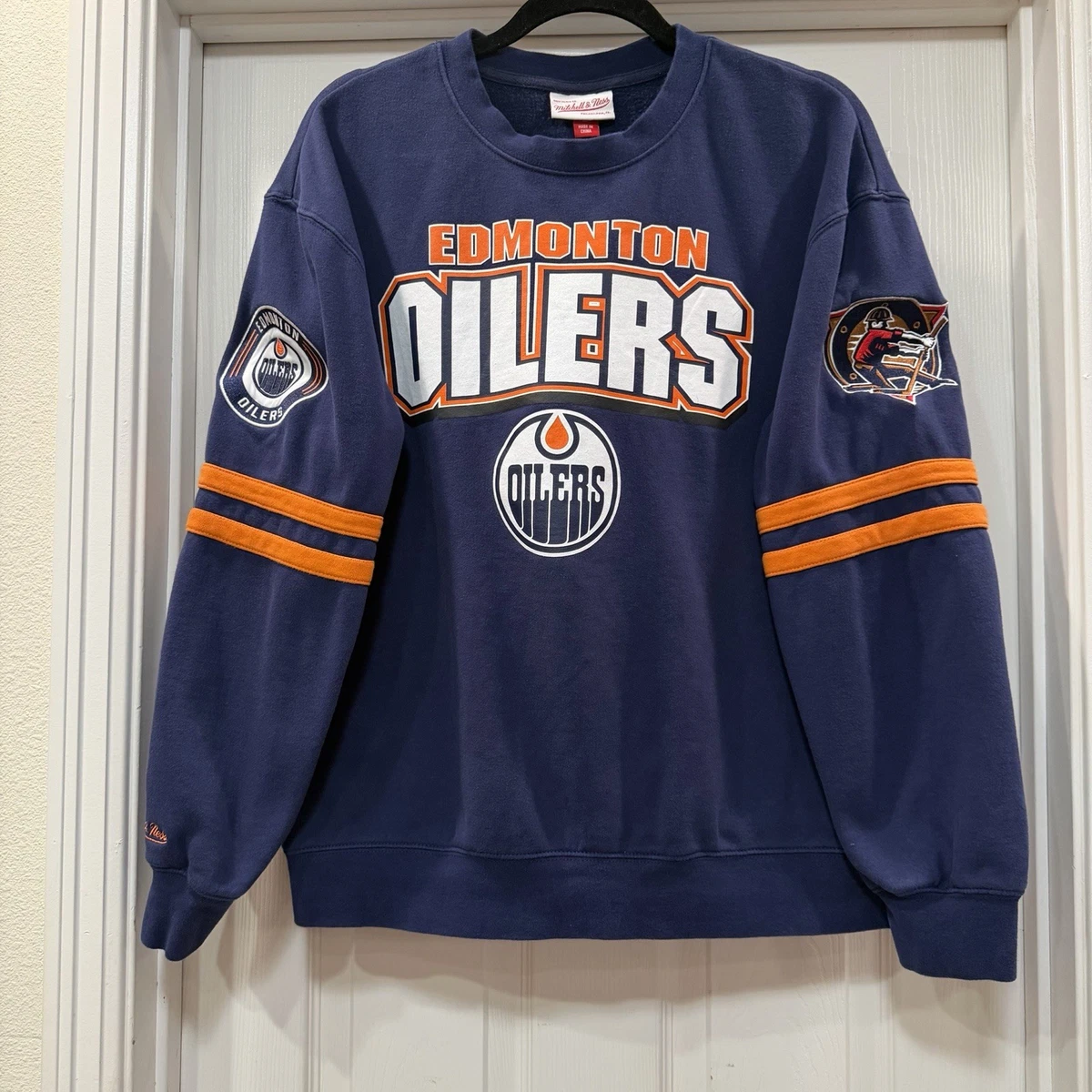 Preços baixos em Edmonton oilers Masculino Moletom Roupas e