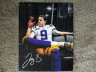 JOE BURROW AUTOGRAPHED 8X10