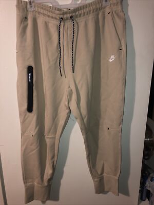 NIKE Women's Sportswear Tech Fleece Essential HR Pants Beige Plus Size 1X NWT