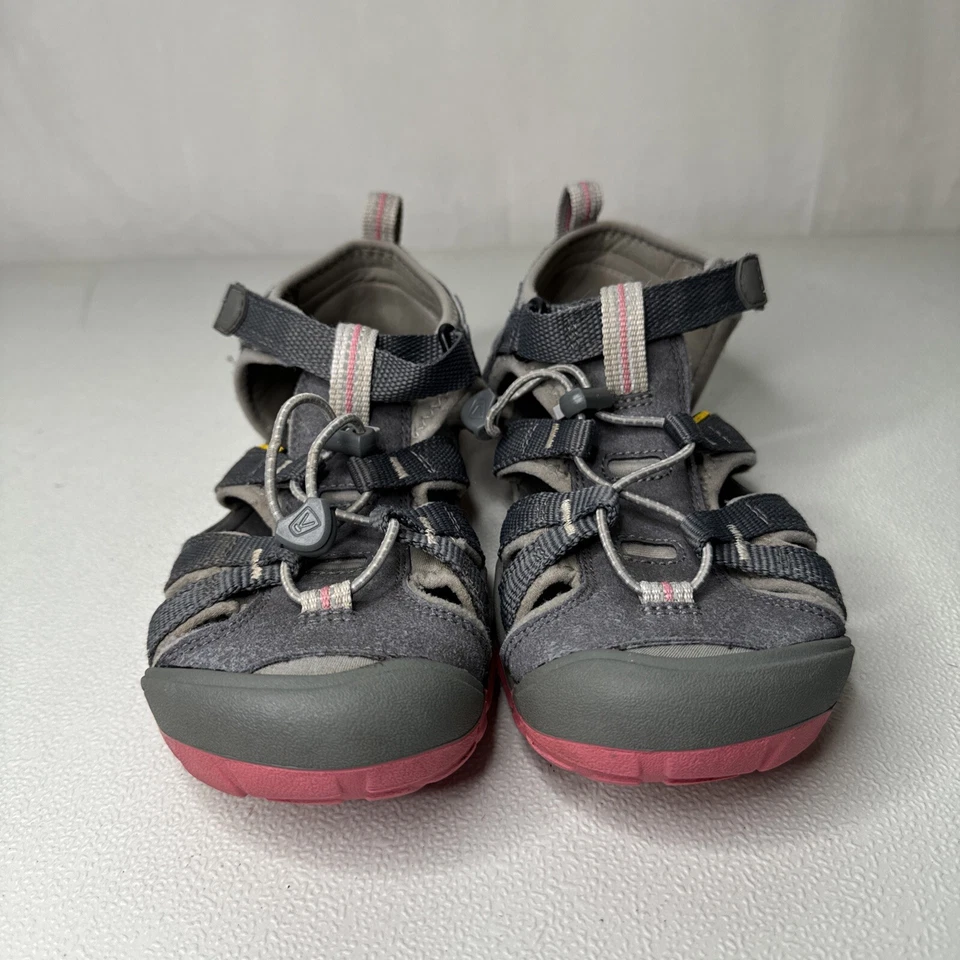 Sandalias Keen Niñas Talla 3 Gris Rosa Agua Senderismo Aire Libre Zapatos Naturaleza Minimalista Foto 2 de 4