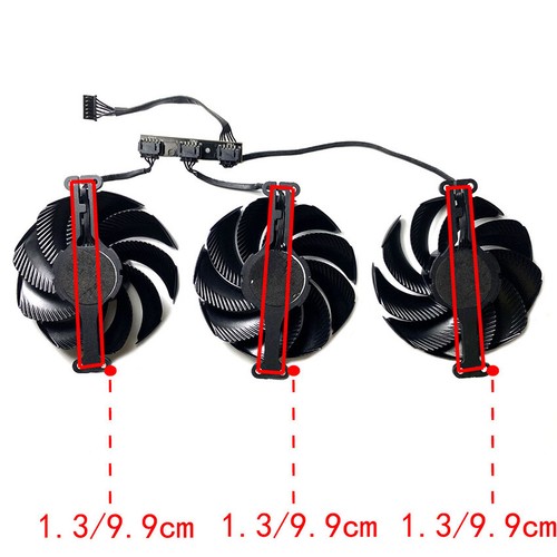 Ventilateur radiateur pièces détachées pour carte graphique PALIT RTX4070tiS 4080 4090GameRock - Photo 8/17