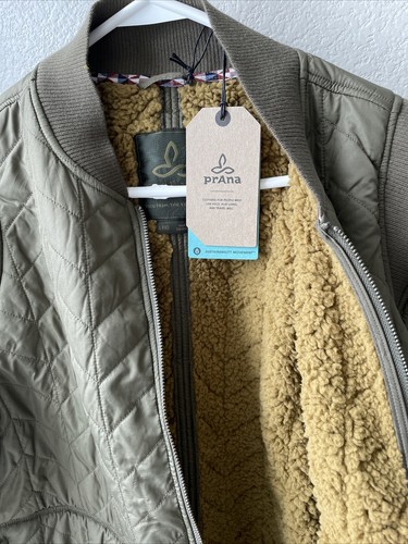 prAna Womens Diva Varsity Jacket Slate 