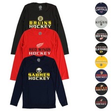 NHL Outerstuff Team Performance Long Sleeve T-Shirt Collection Youth  (S-XL)