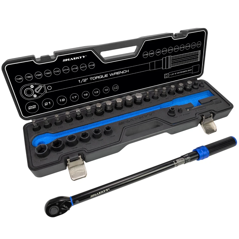 Llaves dinamométricas de 1/2 pulgadas 50-350 Nm Barra de Extensión para Coche - Imagen 2 de 4