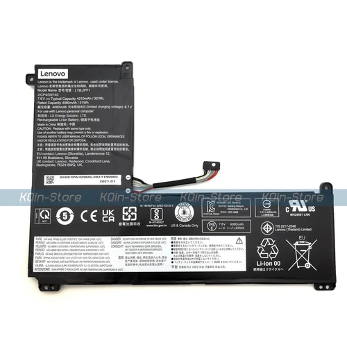 New Genuine L19L2PF1 L19C2PF1 OEM Battery for Lenovo IdeaPad 1-14IGL05 1-11IGL05