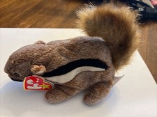 Ty Beanie Baby Original Chipper The Chipmunk Beanie Baby Collection Plush Toy.