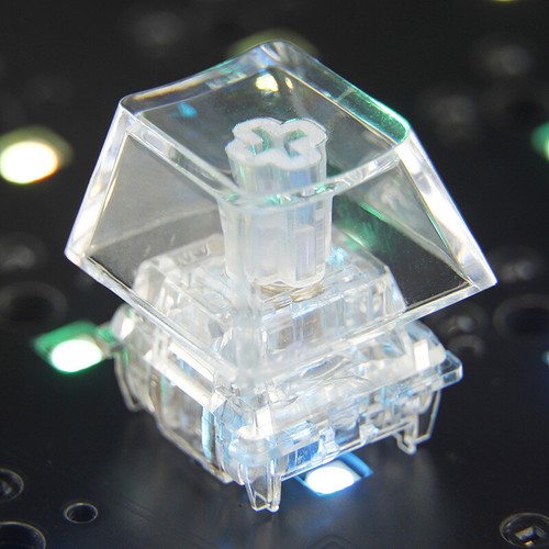1pcs New Cherry profile R4 Transparent PC Blank Keycaps for MX Switches Gaming - Bild 9 von 14