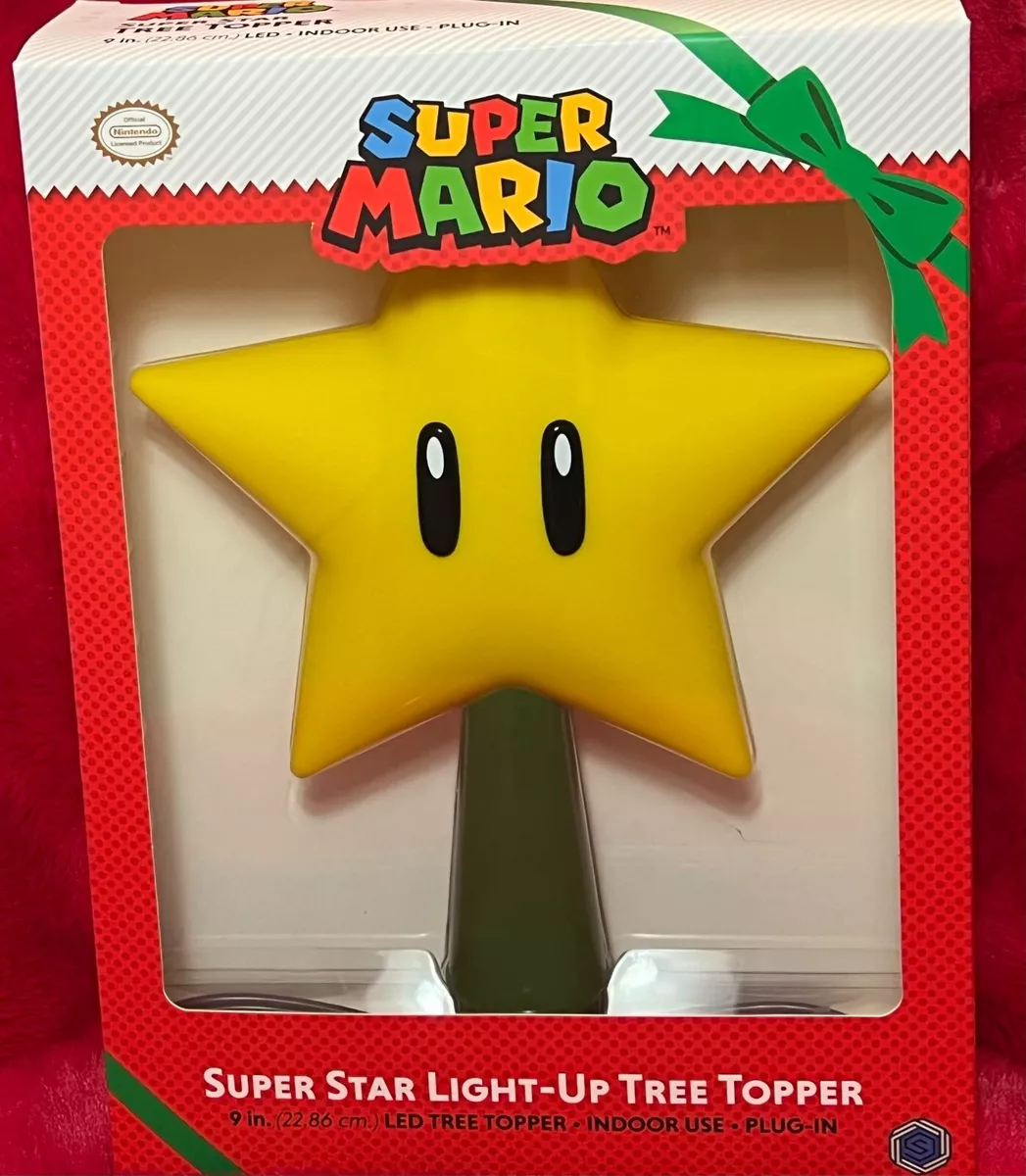  Tree Topper Mario Super Star Gen 2 Plug in Light Up