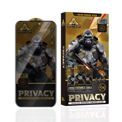 2x Kingkong Privacy Big Arc Panzerglass Blickschutz für iPhone 16 Pro Max