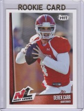 DEREK CARR Next Level 2014 RC Fresno State NCAA College Football ROOKIE CARD