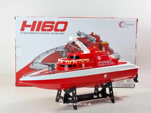 RC Water Spray Speed Boat H160 - 20KM/H Fire Rescue Toy for Kids - Picture 13 of 20