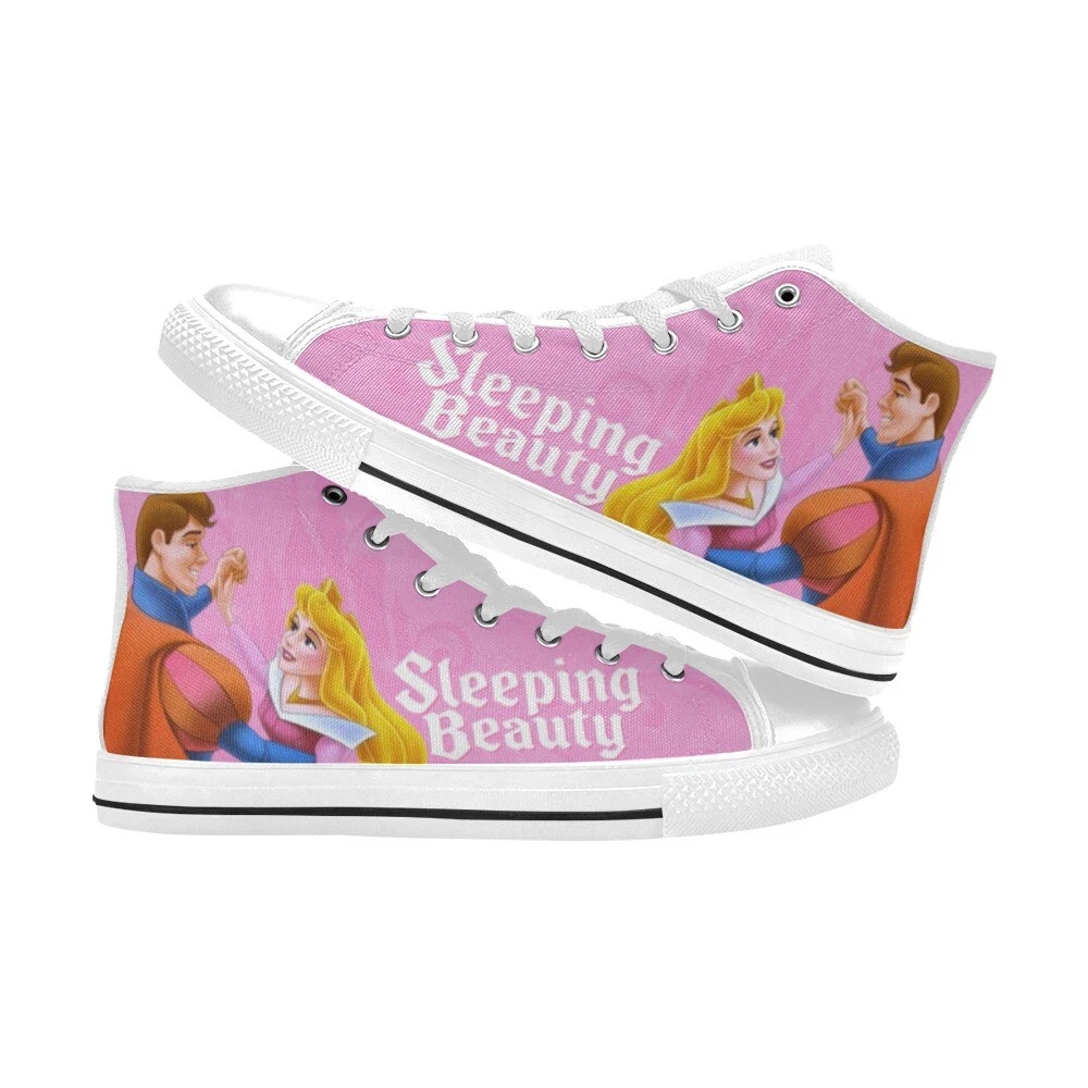 Sleeping Beauty High Top Shoes Sneakers