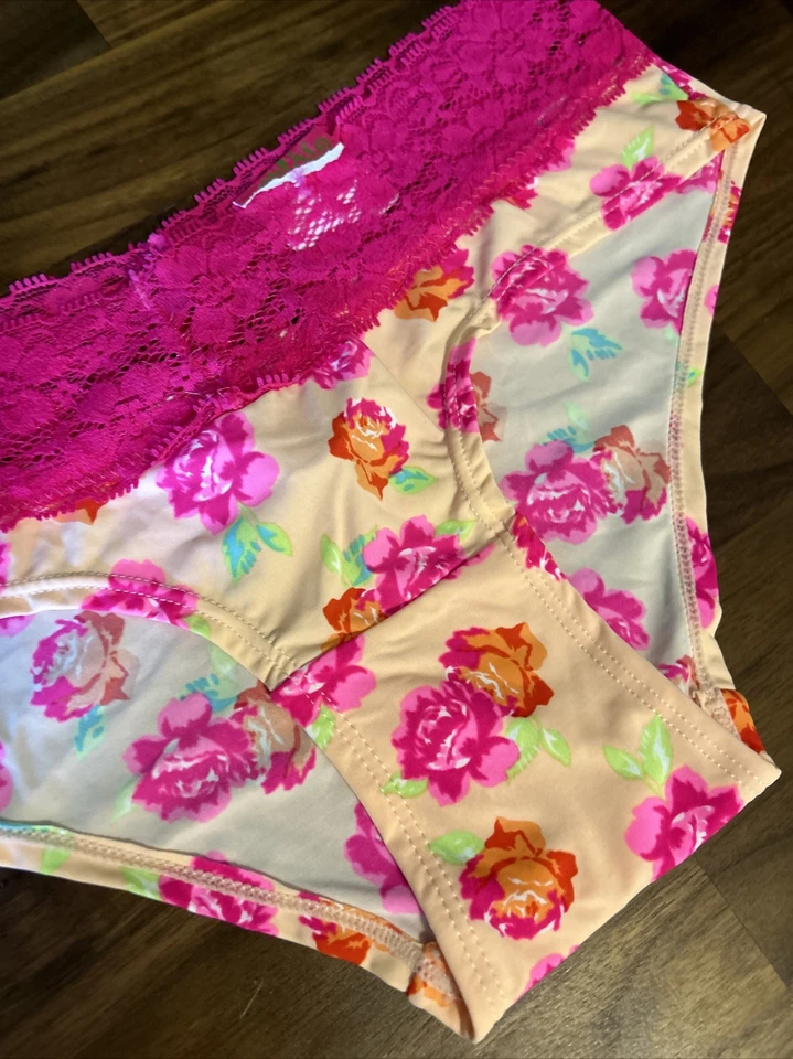 Calcinha de biquíni muito vintage - Candie's renda náilon tamanho médio - Imagem 2 de 4