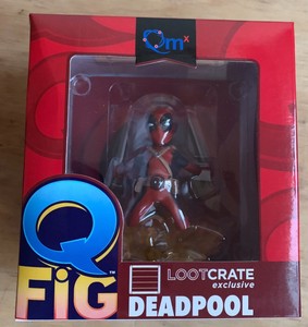 Marvel Deadpool Loot Crate Exclusive Q Fig X-Force Variant 2015 Red suit | eBay