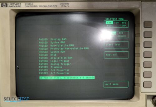 AGILENT (HP) 54510A 250 MHz, 1 GS/s 2 CHANNEL OSCILLOSCOPE **LOOK** (REF.: 180G) - Picture 3 of 7