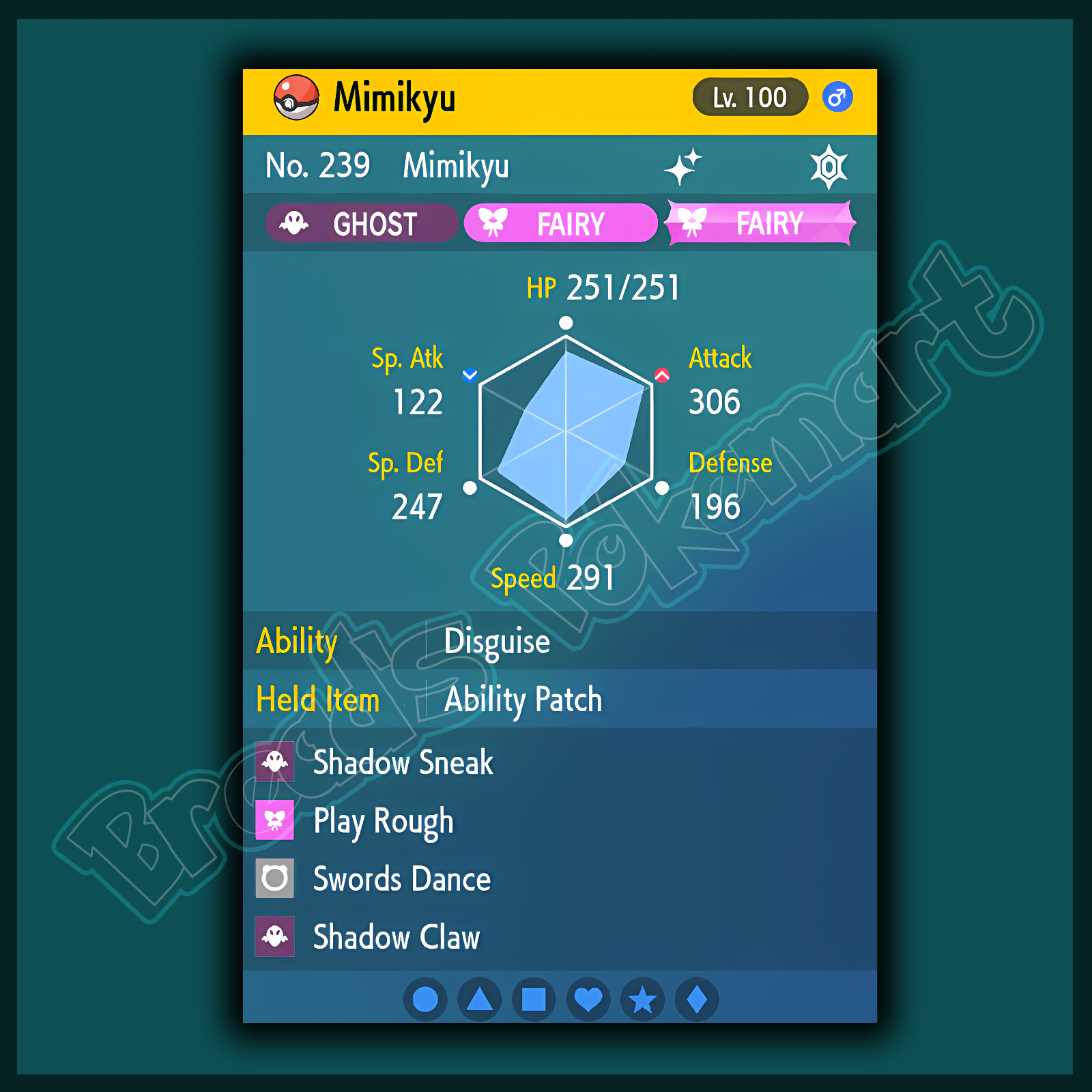 🍊Shiny/Non-shiny Mimikyu 6IV🍇Pokémon Scarlet/Violet (💯Legal)