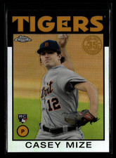 2021 TOPPS CHROME #86BC-13 CASEY MIZE 1986 TOPPS ROOKIE RC HOLO REFRACTOR