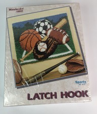 NEW- SPORTS Latch Hook Kit 4268 by Caron International
