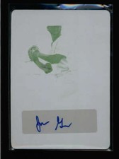 JONATHAN GATES 2017 LEAF PERFECT GAME YELLOW PRINTING PLATE AUTO #1/1 AN1526