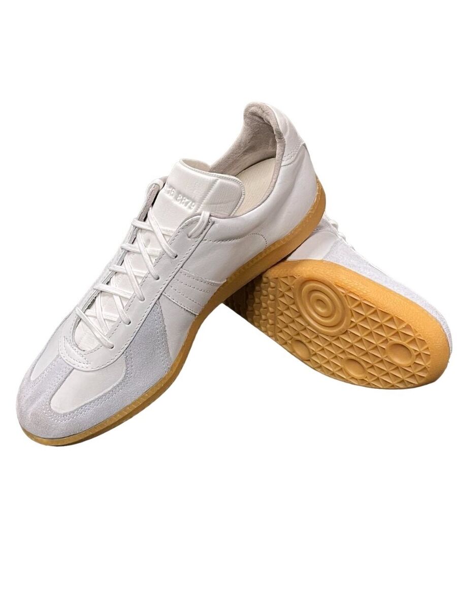 GENUINE German Army Bundeswehr Vintage Leather Trainers GENUINE German Army Bundeswehr Vintage Leather Trainers