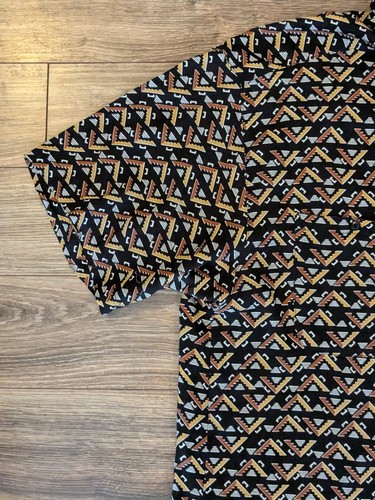 VTG 80s Guess Goerges Marciano Shirt Mens Aztec Made In USA SS Button Up - 3 EUC - Picture 3 of 11