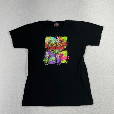 Harley Davidson T-shirt Youth Girls Chi- Town Tinley Park Size Large Graphic