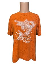 Vintage 90’s CABO SAN LUCAS MEXICO Tye Dye Styled Orange Shirt Size L