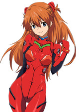 Asuka Evangelion Weatherproof Anime Sticker 6" Car Decal