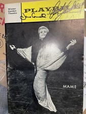 Angela Lansbury signed mame broadway musical playbill sweeney todd Disney