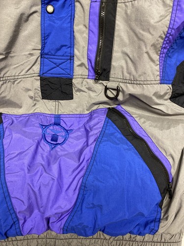 Vintage 90s OP Ocean Pacific Tech Jacket Men's Size M/L Pullover Coat - Picture 4 of 12