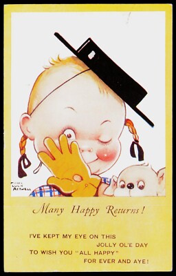 Vintage Mabel Lucie Attwell Postkarte