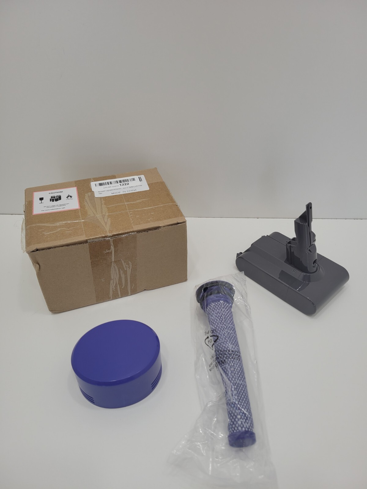 Bonacell Upgraded 6000mAh 21.6V Lithium V7 Battery with Filter